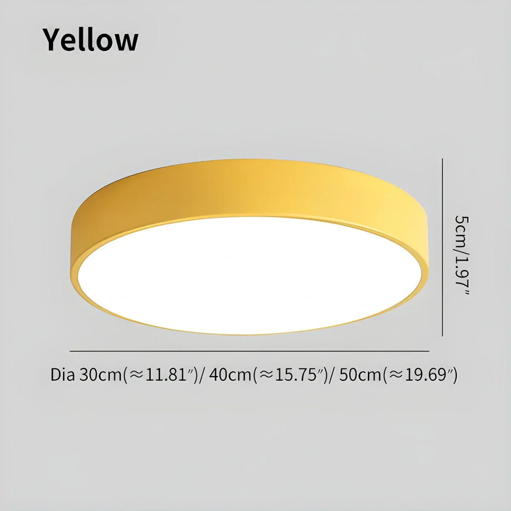 LED stropní světlo Macaron minimalistické kruhové svítidlo pro moderní interiéry