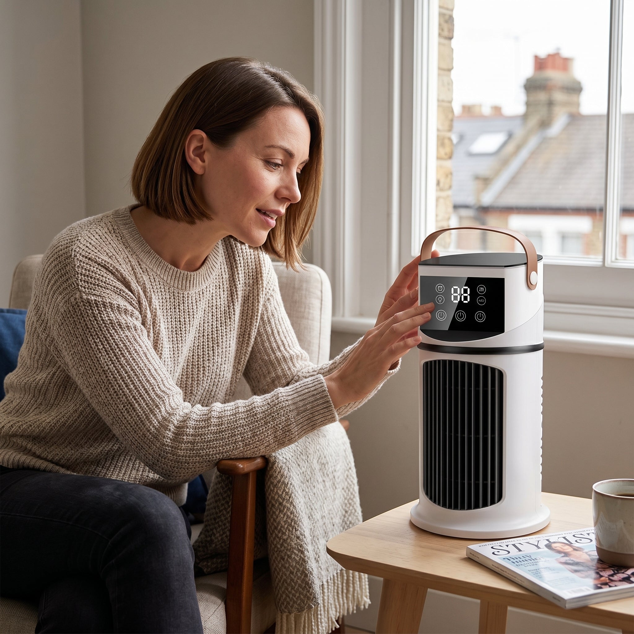 Veltrix – Kleines tragbares Klimagerät mit Ventilator | ormexis