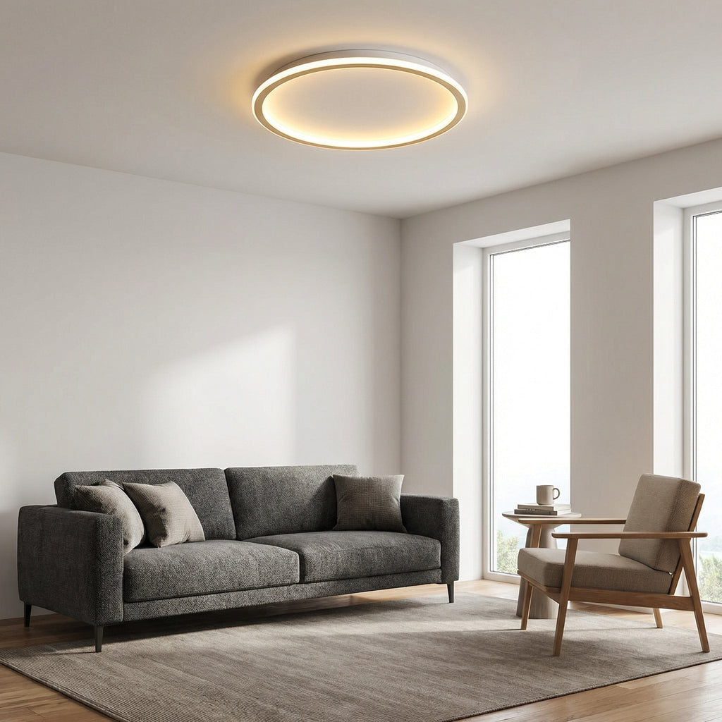 Plafonnier minimaliste transfrontalier | Ormexis