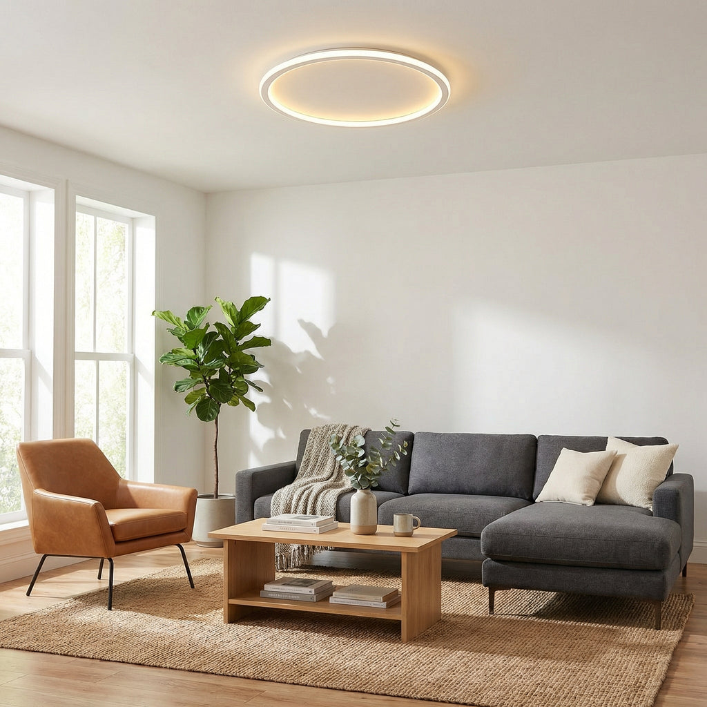 Plafonnier minimaliste transfrontalier | Ormexis