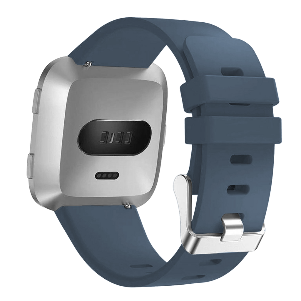 Fitbit Greyblue Silicone Band For Versa 2 And Versa With Buckle