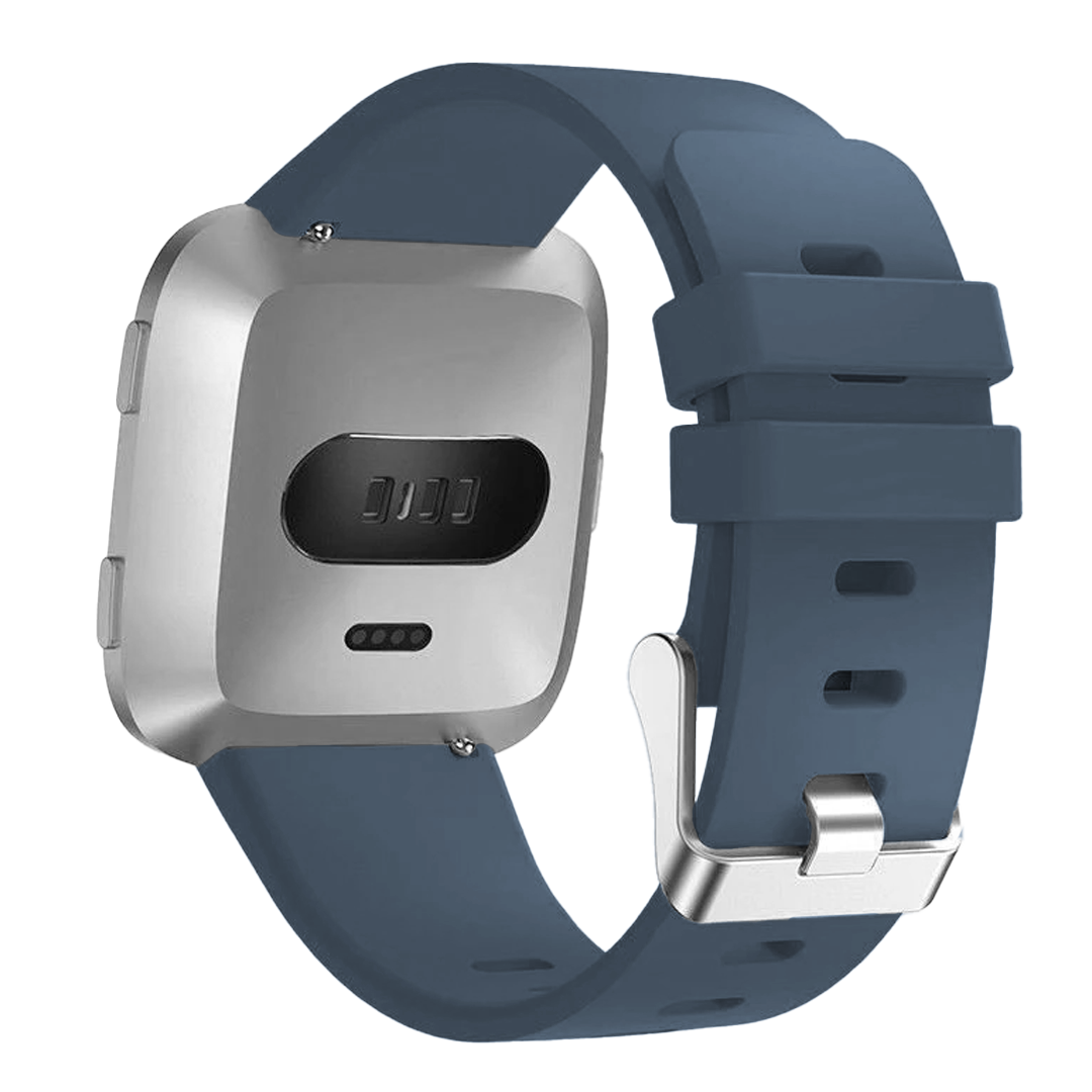 Fitbit Greyblue Silicone Band For Versa 2 And Versa With Buckle