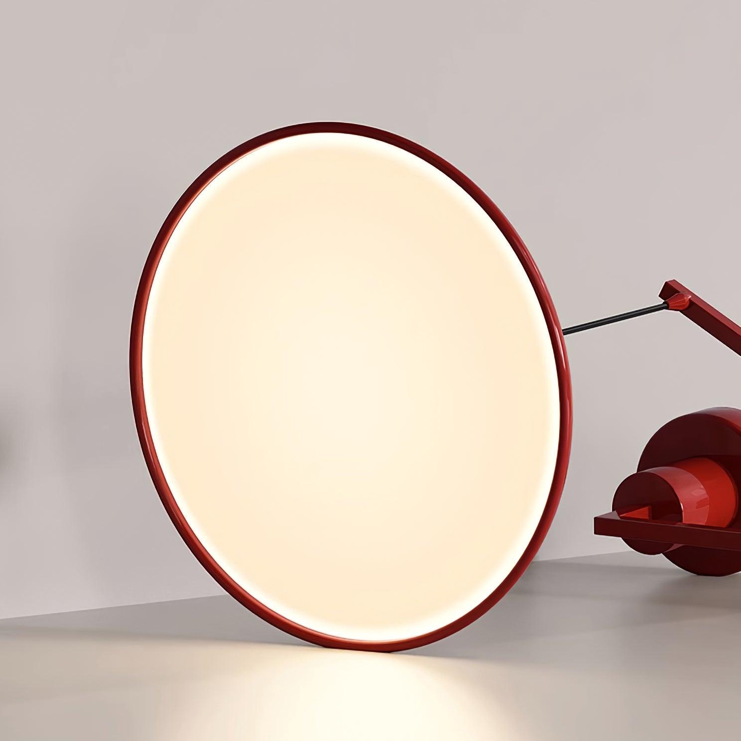 Adjustable Swing Arm Pendant Light Metal Disc Shade Integrated LED Dimmable | Ormexis