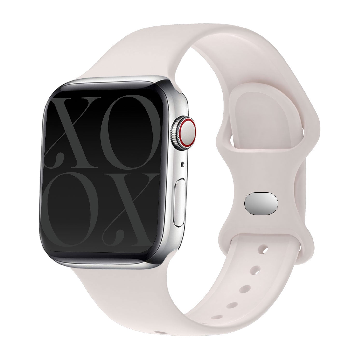 Xoxo Wildhearts beżowy pasek silikonowy do Apple Watch