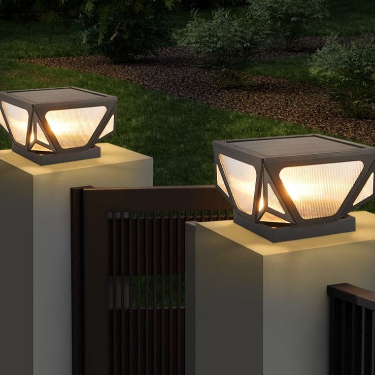 Veltrique Geometric Gate Pillar Light | Ormexis