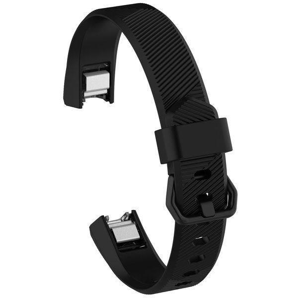 Curea de silicon negru pentru înlocuire Fitbit Alta (HR)