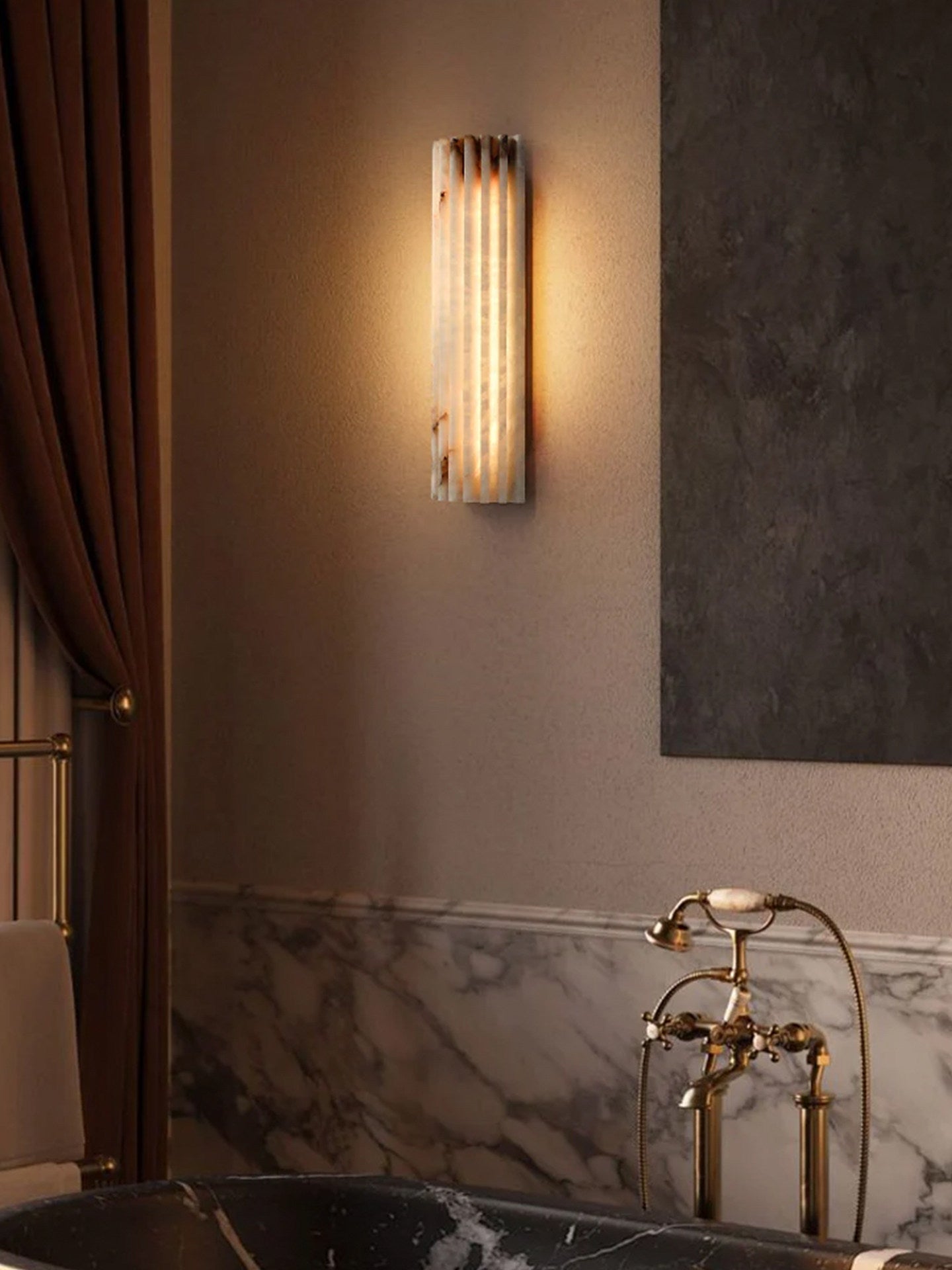 Rula Alabaster Wall Light | Ormexis