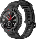 Amazfit T-Rex Pro Black Silicone Watch Band Replacement