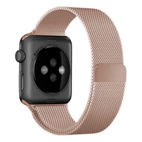 Pulseira Milanesa Rose Gold para Apple Watch com Acabamento em Estilo Elegante