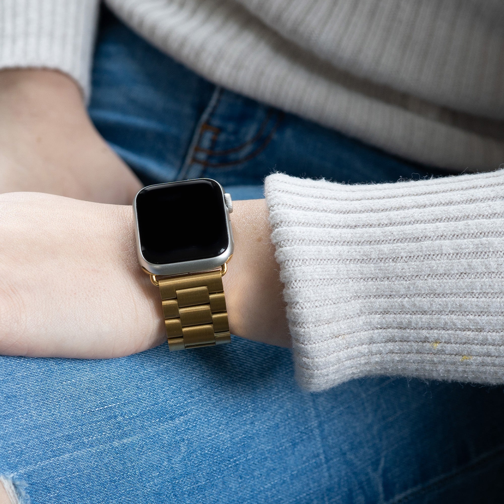 Apple Watch arany rozsdamentes acél szíj időtlen, klasszikus megjelenéssel