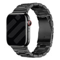 Apple Watch Black Stainless Steel Band With Folding Clasp