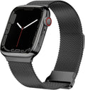 Apple Watch Milanese-mesharmband med spänne i svart