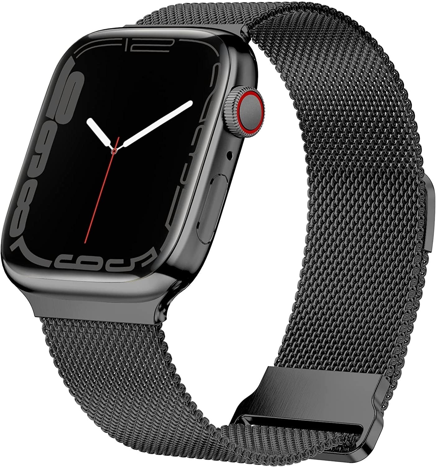 Apple Watch Milanese-mesharmband med spänne i svart