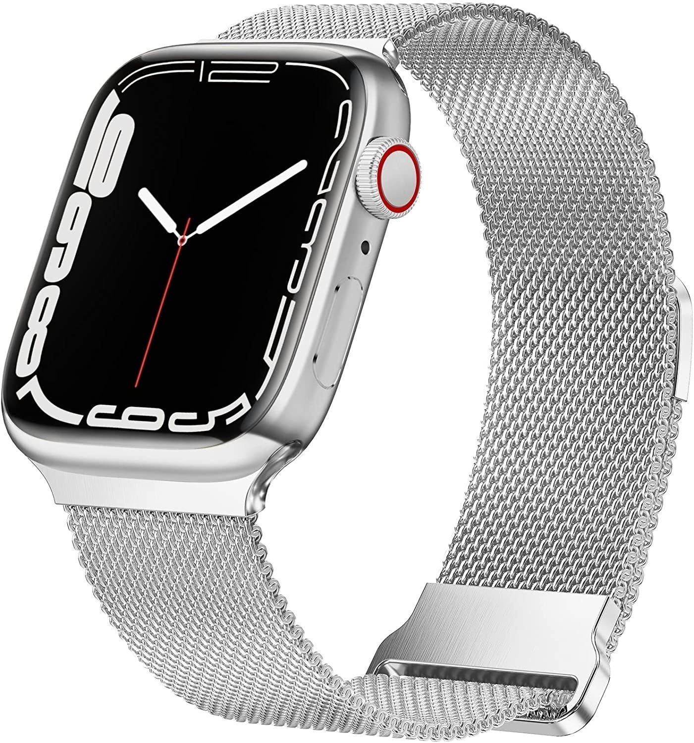 Apple Watch Silver Milanese Band With Buckle Finish