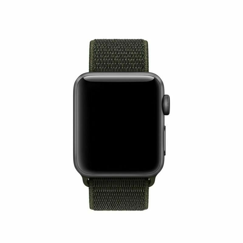 Mørkegrønt nylonrem Apple Watch-tilbehør for daglig bruk