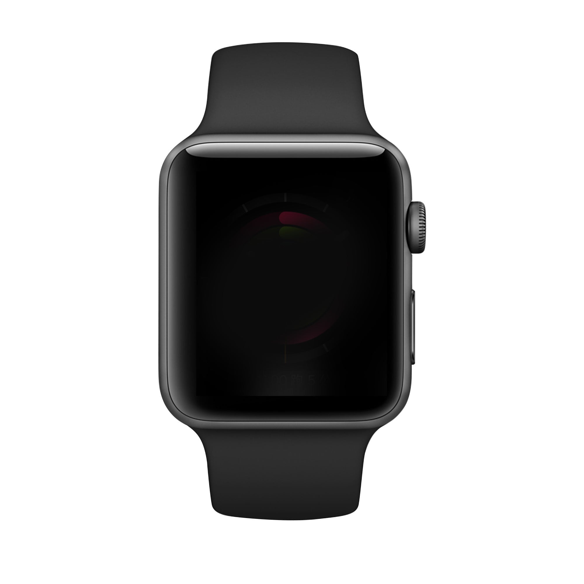 Silikonový řemínek Apple Watch s přezkou v černém provedení