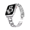 Apple Watch Silver Chain Strap Steel Compatible Band