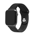 Apple Watch zwarte leren hybride vervangende band
