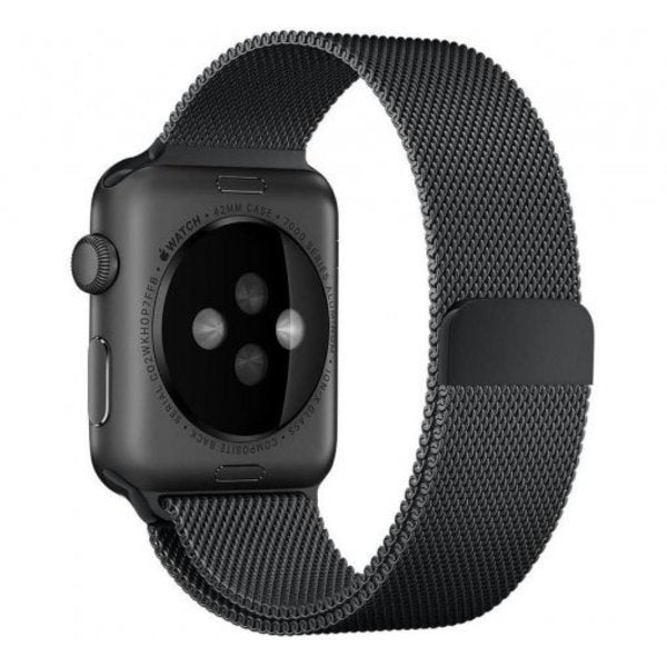 Elegantní černý řemínek Milanese Edition pro Apple Watch