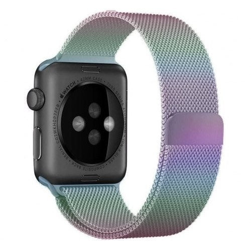 パール調仕上げのApple Watchミラネーゼバンド