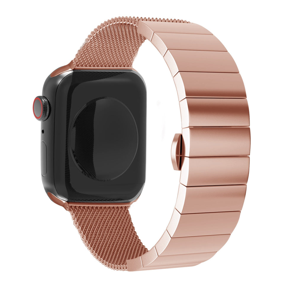 Apple Watch Roségold Edelstahl Milanese Armband