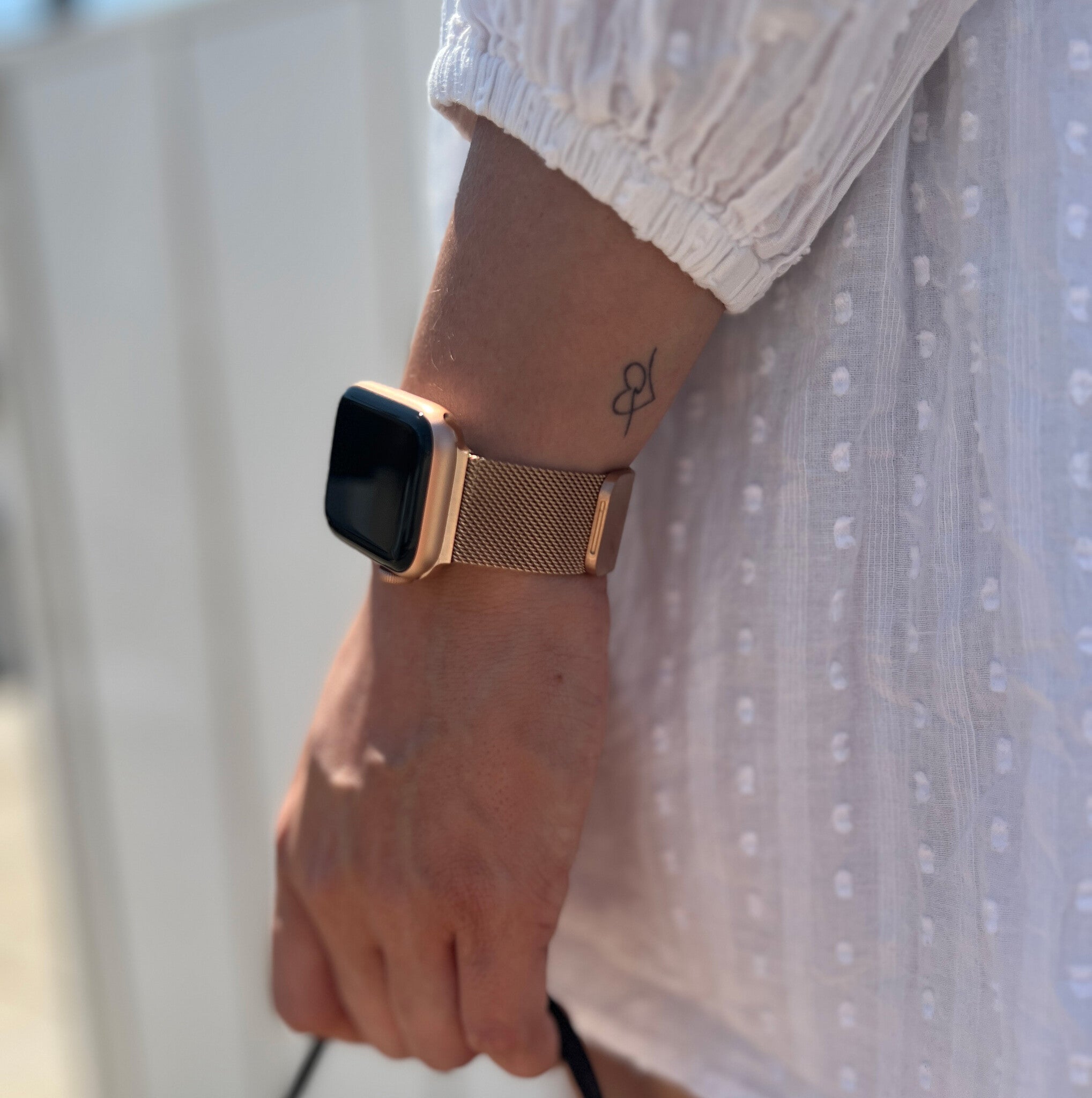 Pulseira Milanesa em Ouro Rosa para Huawei Watch Fit Style Edition
