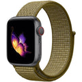 Olive Color Nylon Strap Apple Watch Soft Woven Comfort Band