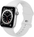 Apple Watch White Classic Silicone Band Replacement Strap