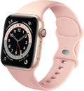 Cinturino in silicone rosa antico per Apple Watch, per uso quotidiano