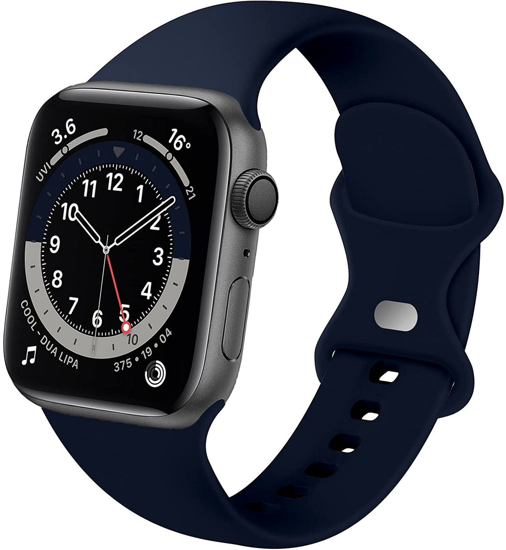 Apple Watch Classic Silicone Strap Navy Blue Color
