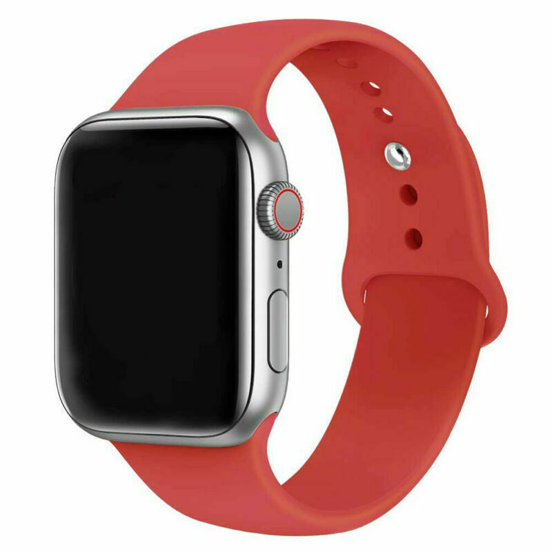 Pulseira de Substituição Oficial Apple Watch em Silicone Vermelho