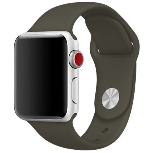 Apple Watch Band In Army Green Silicone Strap For Everyday Wear