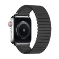 Náhradní černý ocelový elastický řemínek pro Apple Watch
