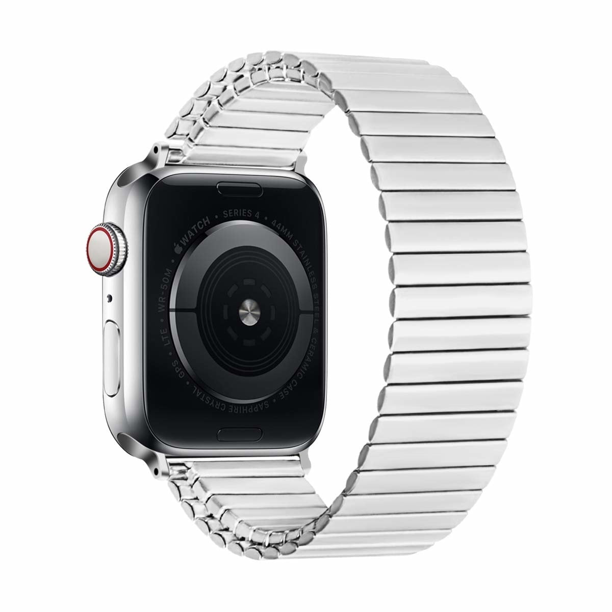 Bracelet élastique argent Apple Watch Bracelet en acier inoxydable