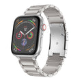 Correa de titanio para Apple Watch en color plateado compatible con Apple Watch