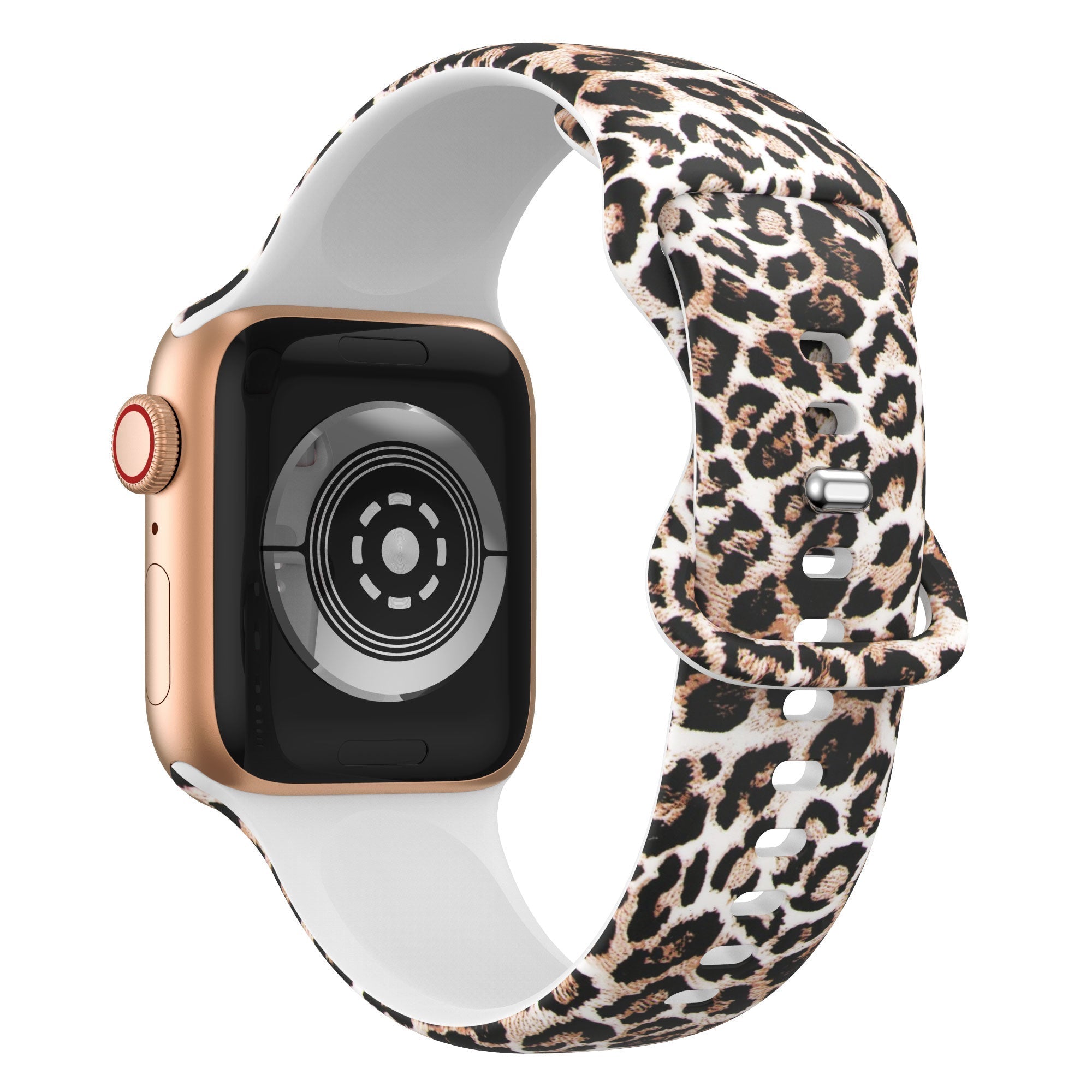 Pulseira com Padrão de Leopardo Sortudo para Apple Watch Edition