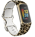 Akcesorium do paska na nadgarstek Fitbit Charge 5 w wzór lamparta