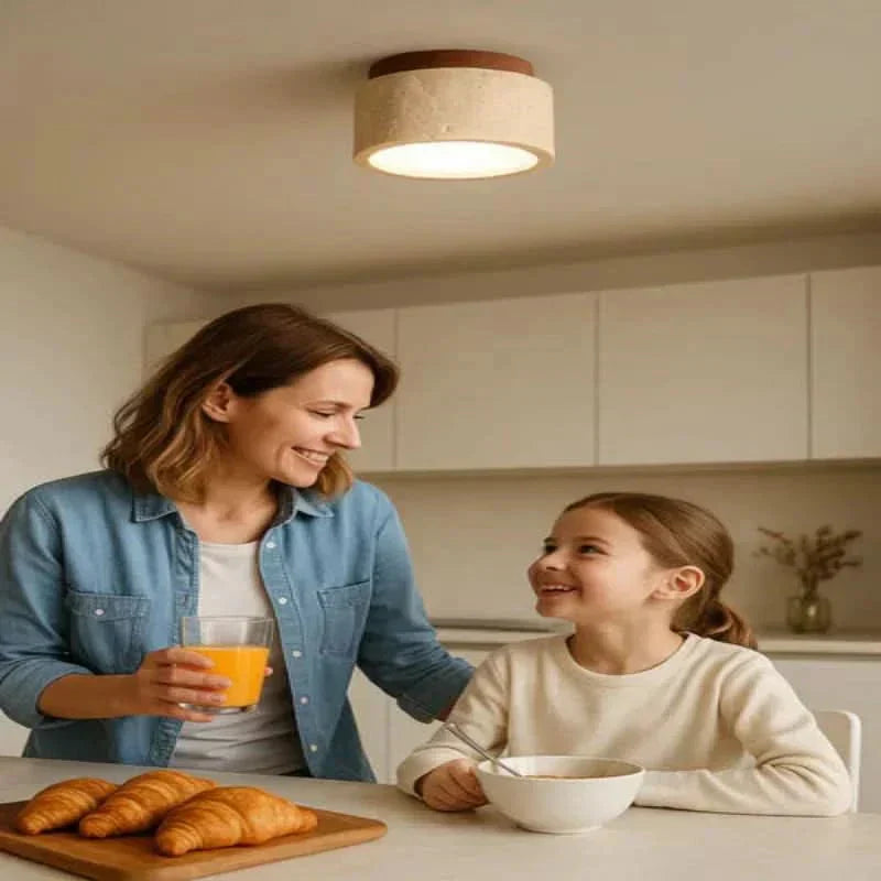 CalmGlow Slank Trelampe med Energieffektiv LED