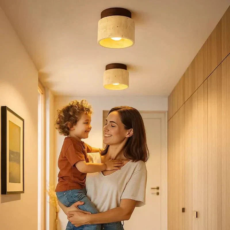 CalmGlow Slank Trelampe med Energieffektiv LED