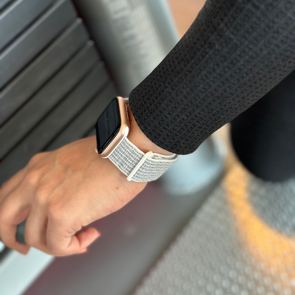 Apple Watch hvit nylonløkke for Apple Watch-tilbehør