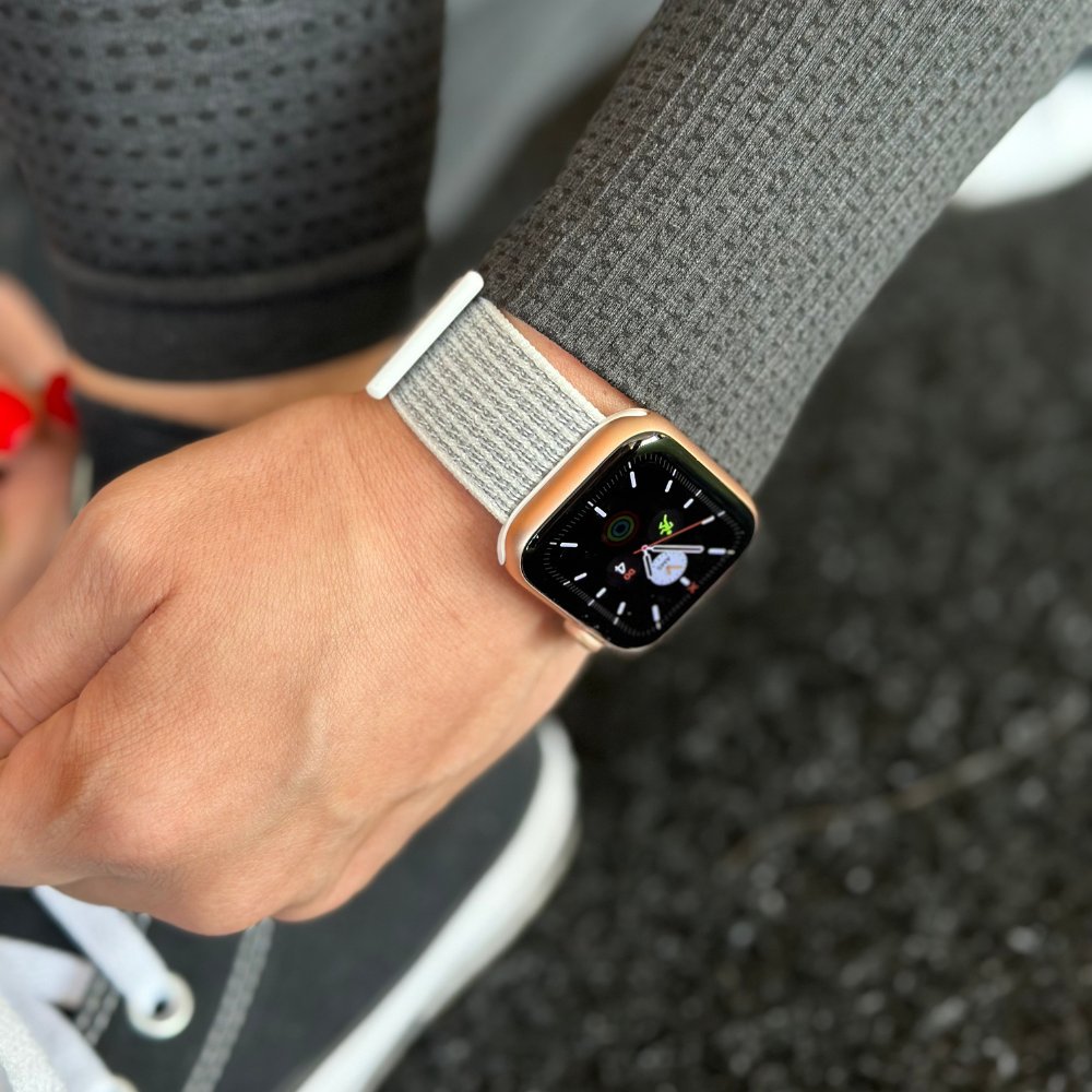 Apple Watch hvit nylonløkke for Apple Watch-tilbehør