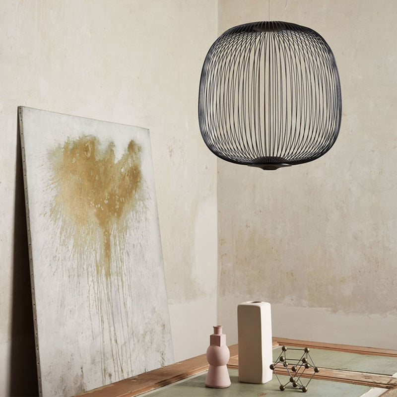 Lyra Spokes hengelampe, taklampe, 52 cm diameter, 200 cm høyde