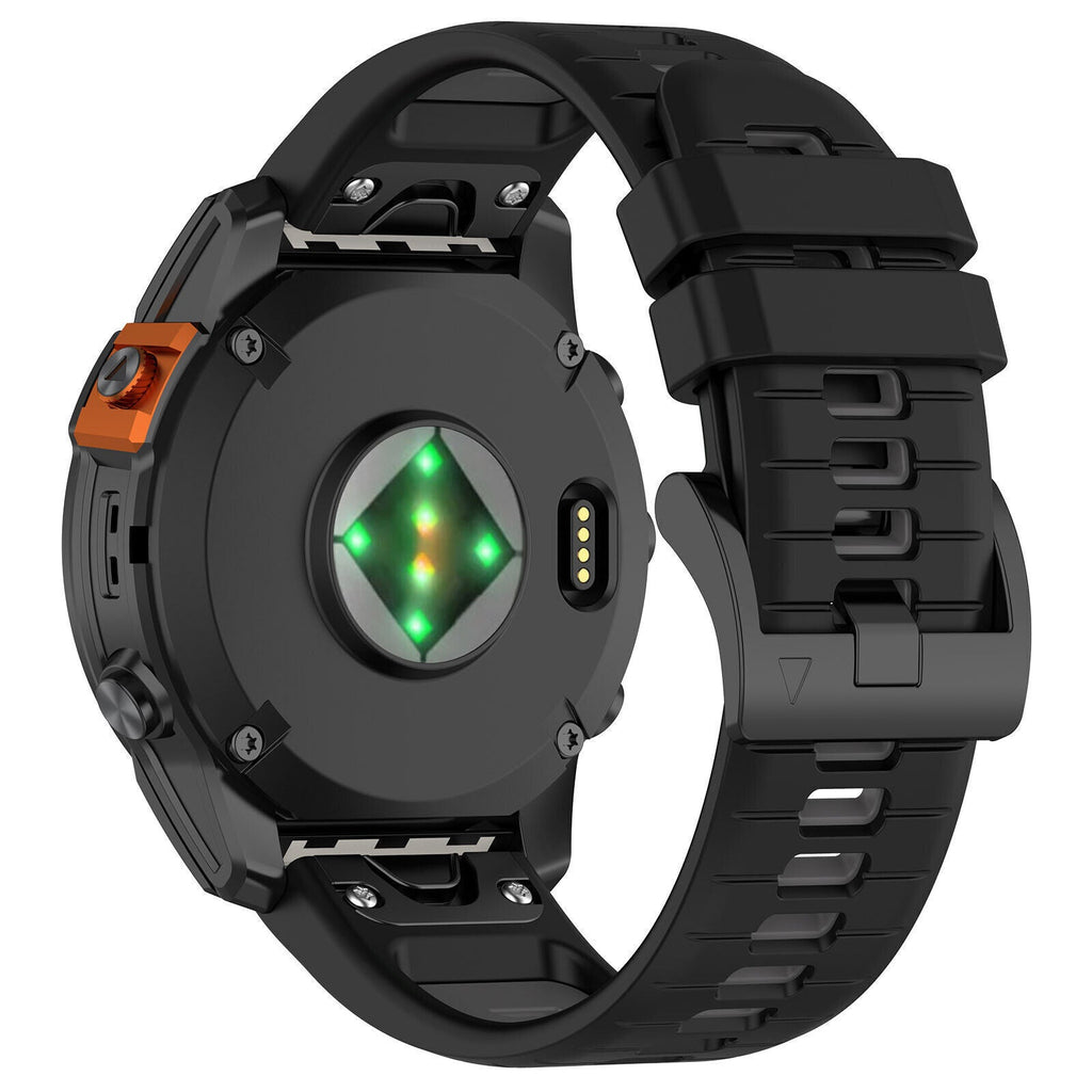 Sportovní řemínek Garmin Fenix 5/6 s přezkou černý a šedý