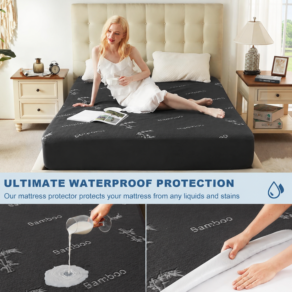 EcoGuard Mattress Protector That Is Waterproof With Bamboo Viscose Cover