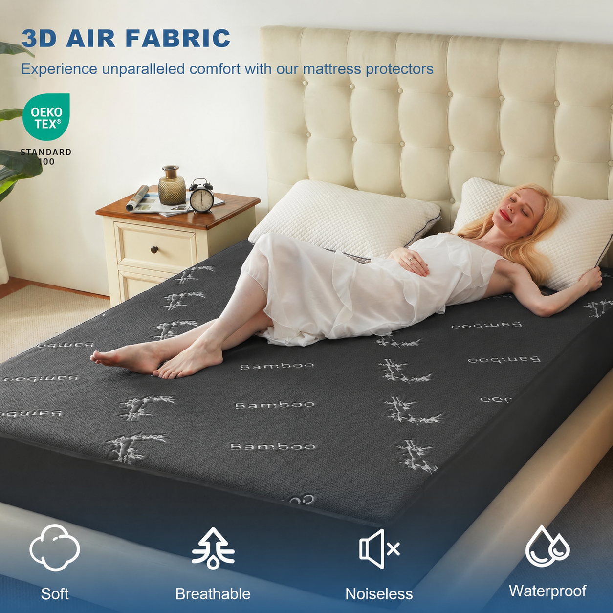 EcoGuard Mattress Protector That Is Waterproof With Bamboo Viscose Cover