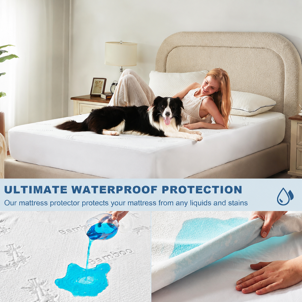 EcoGuard Mattress Protector That Is Waterproof With Bamboo Viscose Cover