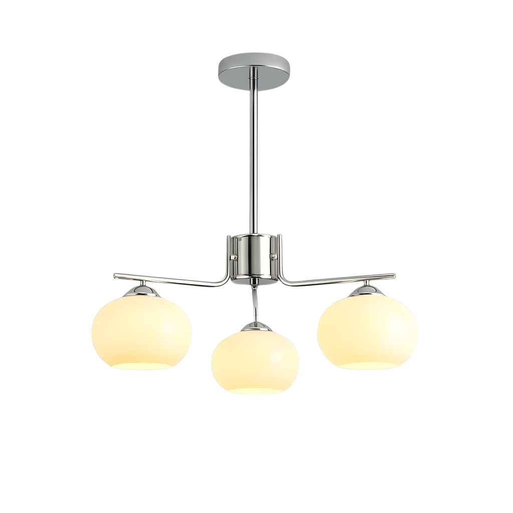 Bauhaus Matt Glass Multi Arm Chandelier Ceiling Light | Ormexis