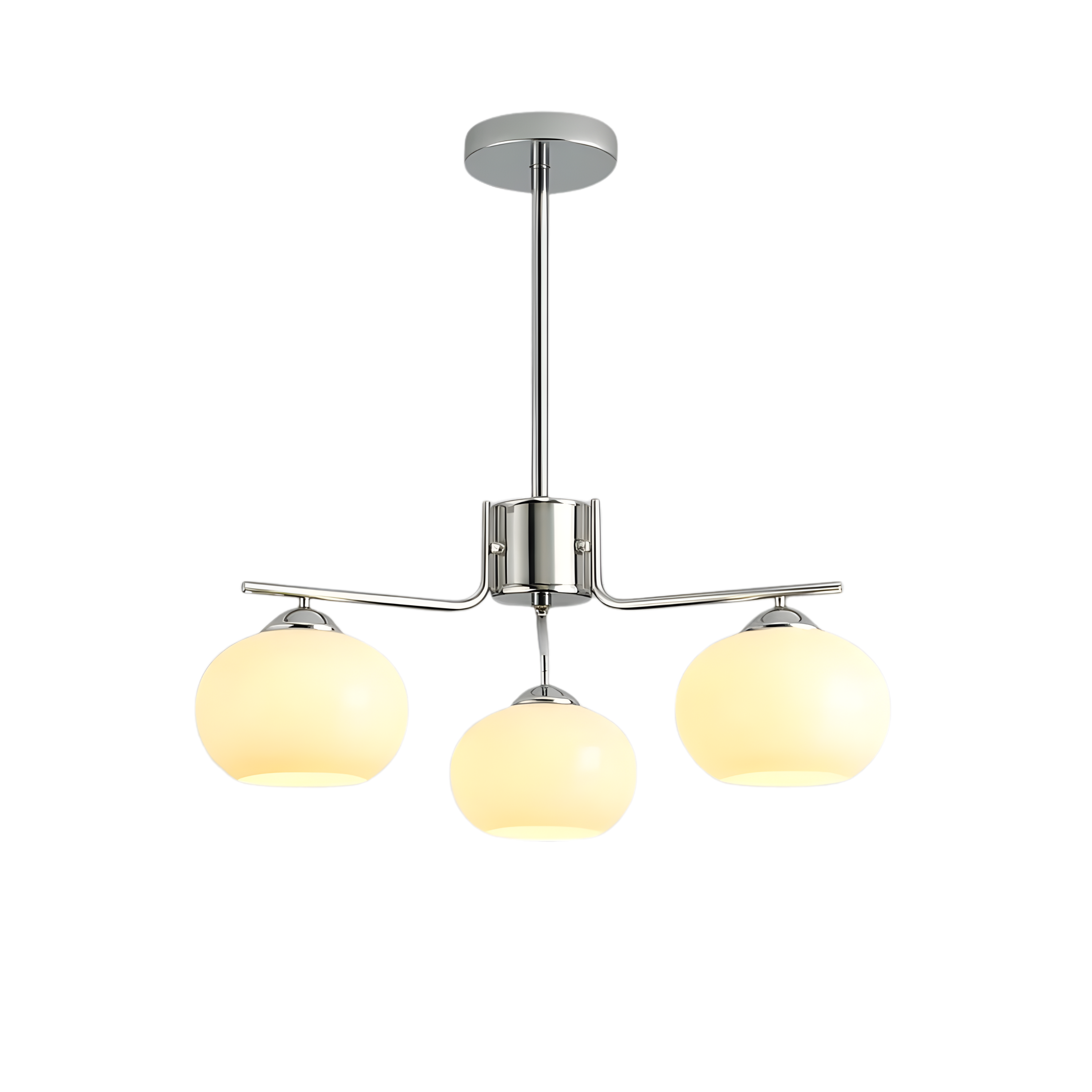 Bauhaus Matt Glass Multi Arm Chandelier Ceiling Light | Ormexis