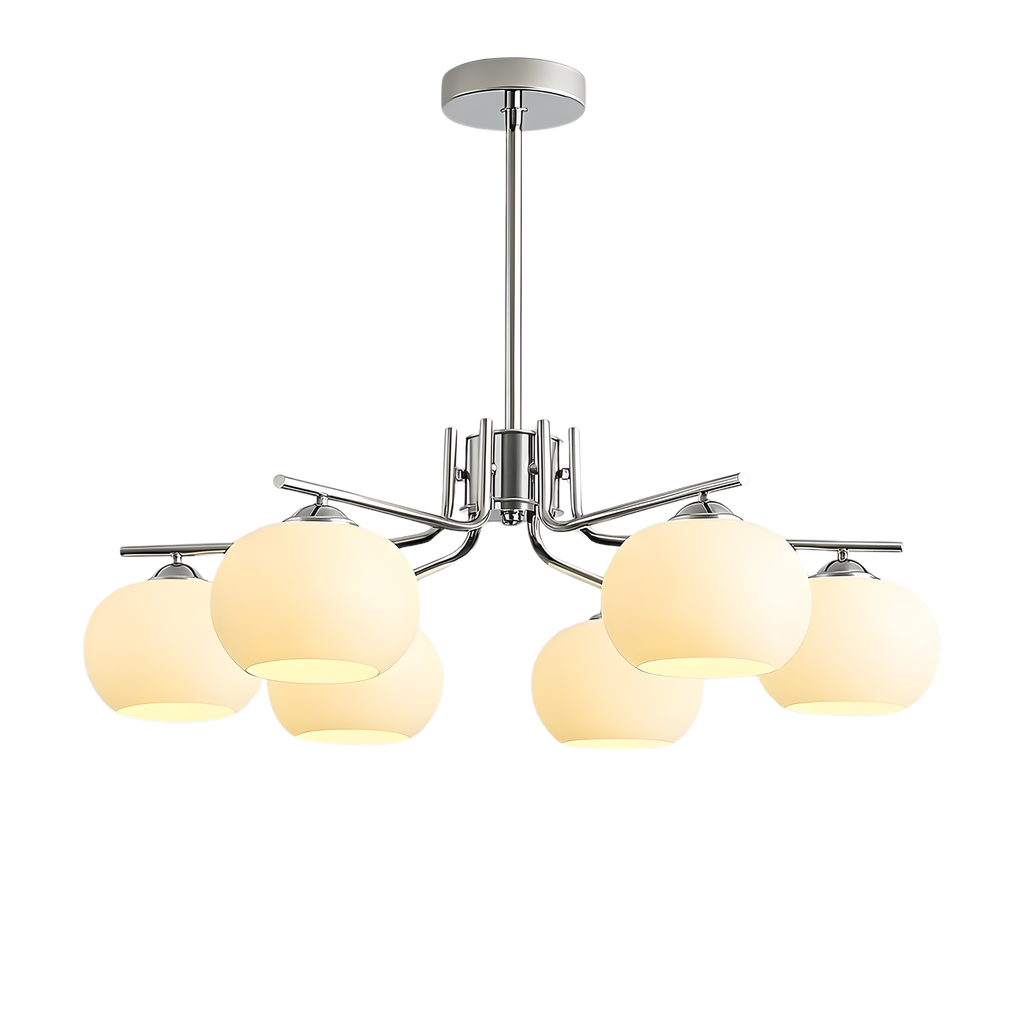 Bauhaus Matt Glass Multi Arm Chandelier Ceiling Light | Ormexis