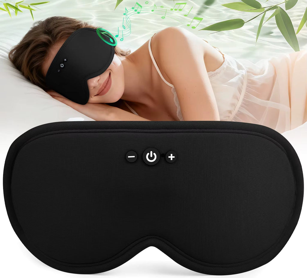 Maschera per gli occhi Serene Sleep con Bluetooth 5.4 e design 3D per il blocco della luce
